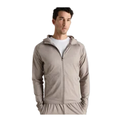 Flowknit Performance Zip Hoodie Heather Morel Grey