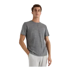 100% Merino Wool All-Season Short Sleeve Base Layer Tee Heather Grey
