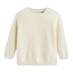 Washable Cashmere Crewneck Sweater Ivory