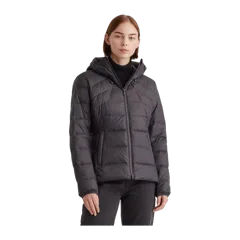 Lightweight Down Packable Puffer Hooded Jacket Black