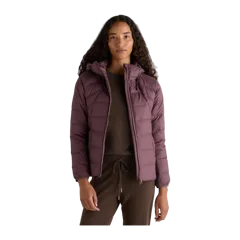 Lightweight Down Packable Puffer Hooded Jacket Uribe Taupe