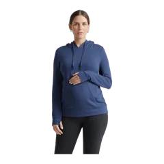 SuperSoft Fleece Maternity & Nursing Hoodie Navy