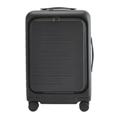 Front Pocket Carry-On Suitcase Black