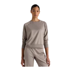 Flowknit Pullover Crew Heather Morel Grey