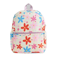 Recycled Double Pocket Backpack Daisies