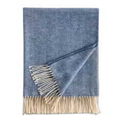 Lightweight Italian Cotton Herringbone Throw Mineral