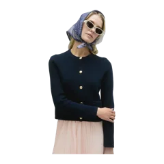 100% Organic Cotton Sweater Jacket Navy