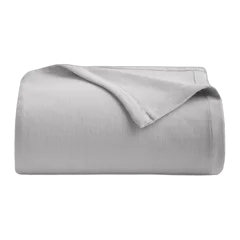 Luxury Organic Cotton Bed Blanket Silver
