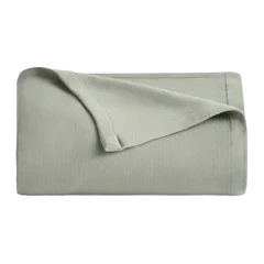 Luxury Organic Cotton Bed Blanket Dried Sage