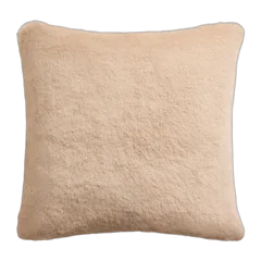 Luxury Faux Fur Pillow Cover Latte