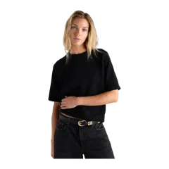 100% Organic Cotton Sweater Tee Black
