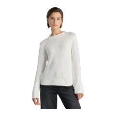 100% Organic Cotton Roll Neck Sweater Ivory