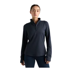 Flowknit Quarter-Zip Pullover Heather Deep Navy