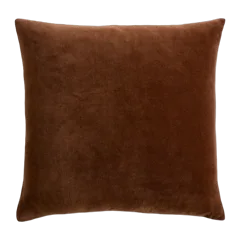 Classic Cotton Velvet Pillow Cover Chestnut