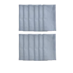 Organic Cotton Napkins, Set of 12 Light Blue