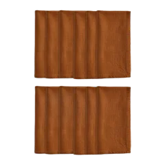 Organic Cotton Napkins, Set of 12 Terracotta