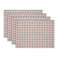 Basketweave Easy-Care Rectangular Placemat, Set of 4 by Chilewich Begonia