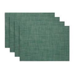 Mini Basketweave Easy-Care Rectangular Placemat, Set of 4 by Chilewich Ivy