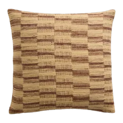 Geometric Silk Blend Pillow Cover Desert Stripe