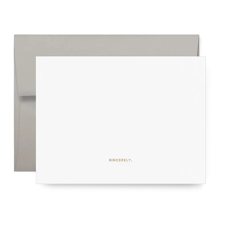 Sincerely Notecards