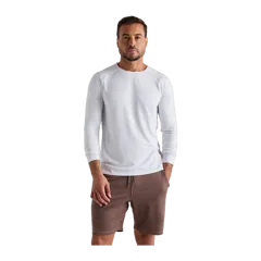 Flowknit Breeze Performance Long Sleeve Tee White