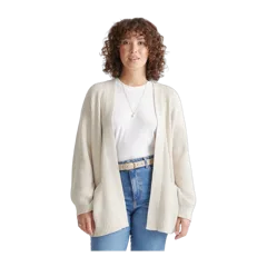 100% Organic Cotton Oversized Cardigan Speckled Beige
