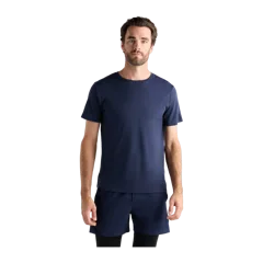 100% Merino Wool All-Season Short Sleeve Base Layer Tee Navy