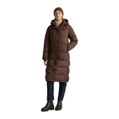 Responsible Down Long Puffer Jacket Hot Fudge
