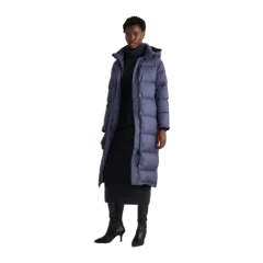 Responsible Down Long Puffer Jacket Storm Blue