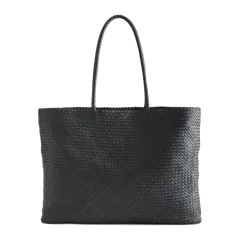 Siena Handwoven Tote Black