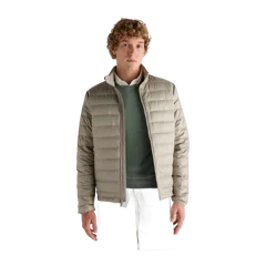Lightweight Down Packable Puffer Jacket Khaki Olive Green