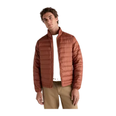 Lightweight Down Packable Puffer Jacket Rusted Mineral Red