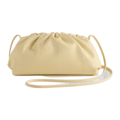 Naomi Clutch Pale Custard Yellow