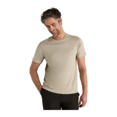 100% Pima Cotton Luxe Touch Tee Dusty Khaki