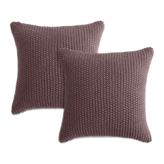 Cotton Fisherman Pillow Cover (Set of 2) Fig