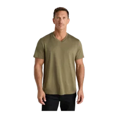 100% Pima Cotton Luxe Touch V-Neck Tee Bayberry Olive
