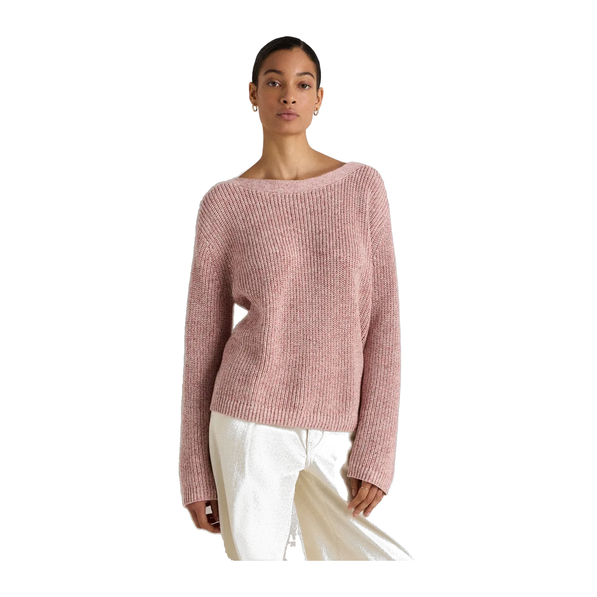 100% Organic Cotton Fisherman Boatneck Sweater