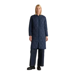 Featherless Quilted Puffer Long Coat Admiral