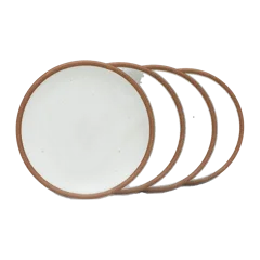 Cake Plate, Set of 4 by East Fork Eggshell