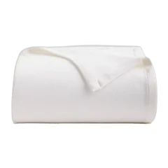 Luxury Organic Cotton Bed Blanket White