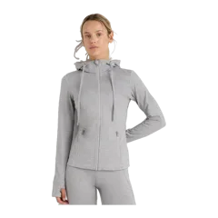 Ultra-Soft Slim Fit Hooded Jacket Heather Silver Filigree