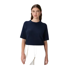100% Organic Cotton Sweater Tee Navy
