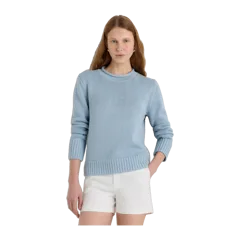 100% Organic Cotton Roll Neck Sweater Sky Blue