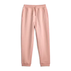 Organic Cotton French Terry Joggers Pink Rose