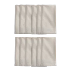 Organic Cotton Napkins, Set of 12 Warm White