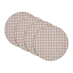 Basketweave Easy-Care Round Placemat, Set of 4 by Chilewich Begonia